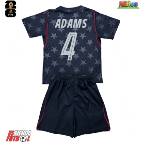 Estados Unidos Tyler Adams #4 Segunda Equipación Niños Mundial 2026 Manga Corta (+ Pantalones cortos)